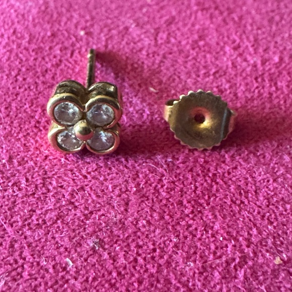 Tiffany & Co Diamond Earring Rare Bezel Set 18k  Gold Lace Collection Vintage - Picture 9 of 11